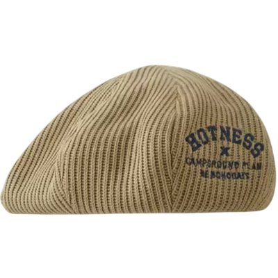 Pletený baret Hotness Hnědá – Zboží Mobilmania