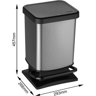Rotho Odpadkový koš PASO 20 l / KARBON od 878 Kč - Heureka.cz