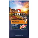 Ontario Mini & Medium Weight Control Turkey & Brown Rice 6,5 kg – Hledejceny.cz