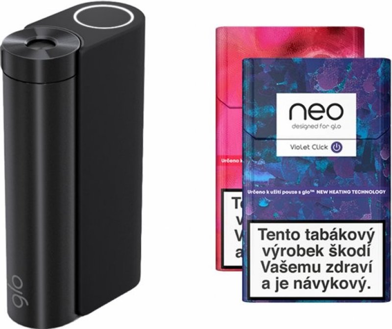 glo™ HYPER X2 Černá + 2 NÁPLNĚ neo™ Sticks Gold Tobacco Sticks Classic