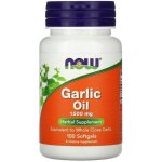 Now Foods Garlic Oil Česnekový olej 1500 mg 100 softgel kapslí – Hledejceny.cz