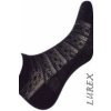 Ažurové dámské ponožky s lurexem BLACKSILV