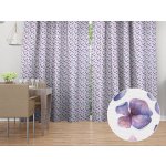 Biante Dekorační závěs Porto PRT-024 Modré okvětní lístky na bílém 130x170 cm – Hledejceny.cz