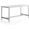 Konferenční stolek AJ Produkty Stůl Various 180x80 cm stříbrné nohy bílá