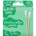 The ECO GANG Bambusové vatové tyčinky zelené 100 ks – Zboží Mobilmania