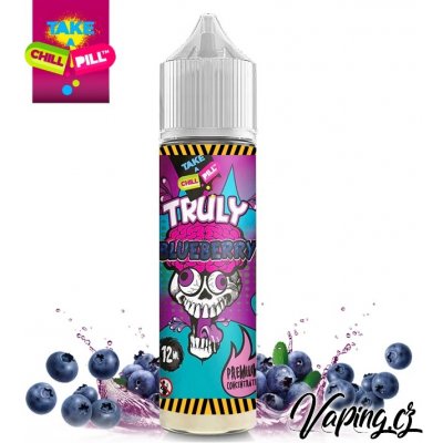 Chill Pill Shake & Vape Truly Blueberry 12 ml – Zboží Dáma