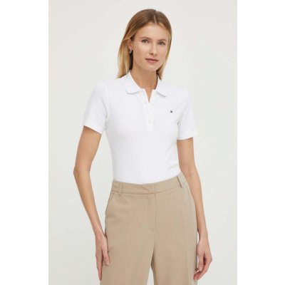 Tommy Hilfiger Polo tričko WW0WW42047 bílá – Zbozi.Blesk.cz