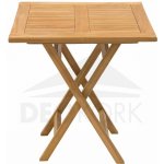 Zahradní skládací stůl ILLA 70x70 cm (teak) – Zboží Dáma