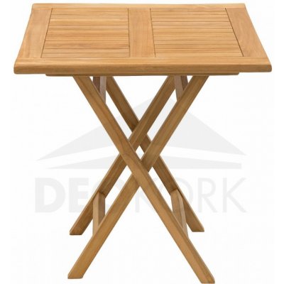 Zahradní skládací stůl ILLA 70x70 cm (teak) – Zboží Dáma