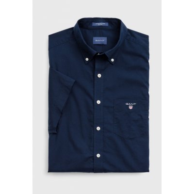 Gant košile REG Broadcloth SS BD modrá – Zboží Mobilmania