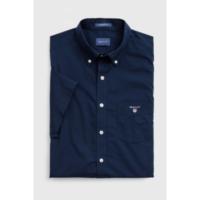 Gant košile REG Broadcloth SS BD modrá – Zbozi.Blesk.cz