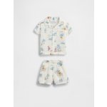 Baby mušelínový outfit set Gap & Medvídek Pú Bílá – Zboží Dáma