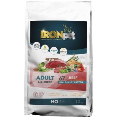 IRONpet Beef Adult All Breed 12 kg – Hledejceny.cz