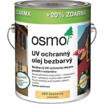 Osmo 420 UV ochranný olej Extra 2,5 l Bezbarvý