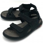 Aza pánské kožené sandály černé – Zboží Mobilmania