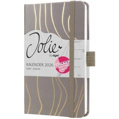 Sigel Jolie J6350 A6 týdenní 2026 Mocca Meringue – Zboží Dáma