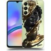 Pouzdro a kryt na mobilní telefon Samsung Picasee silikonové Samsung Galaxy A05s Gold Black čiré