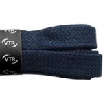 Ploché tmavě modré bavlněné tkaničky 70 cm – Zboží Mobilmania