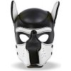 SM, BDSM, fetiš INTOYOU Neoprene Dog Mask White Black fetish maska pes