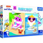 TREFL Oboustranné Baby Shark BABY MAXI 2x10 dílků – Zboží Dáma