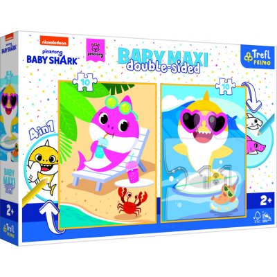 TREFL Oboustranné Baby Shark BABY MAXI 2x10 dílků – Zboží Dáma