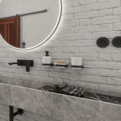 NIMCO Maya Dávkovač s pohárkem na kartáčky MAC 2905831K-T-90 – Sleviste.cz