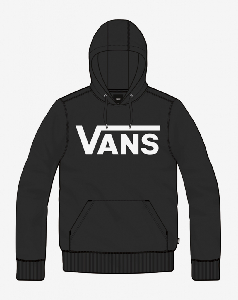 Vans CLASSIC PULLOVER HOODIE Black/White