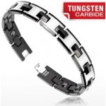 Šperky eshop wolframový magnetický stříbrná a černá lesklé články Q24.17 – Zboží Mobilmania