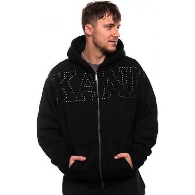 Karl Kani Studded Retro OS Full Zip Hoodie black