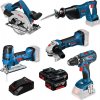 Sady nářadí do dílny BOSCH 5Tool kit 18V 0.615.990.K6N