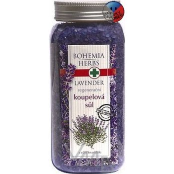 Bohemia Herbs Lavender regenerační koupelová sůl s vůní levandule 900 g