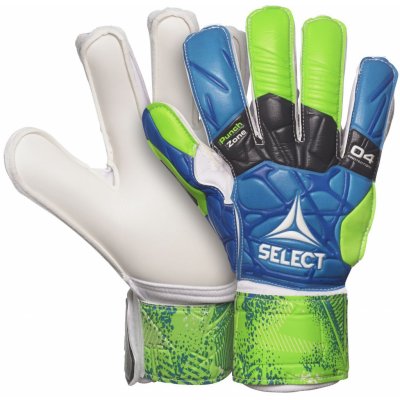 Select GK gloves 04 Protection Flat cut modro zelená