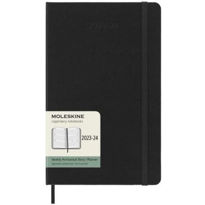 Moleskine A5 týdenní 2023-24 černý – Zboží Živě