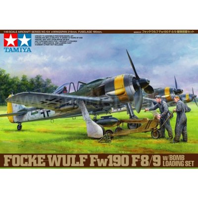Tamiya Focke-Wulf Fw 190F-8/9 + Bomb Loading Set 1:48 – Zboží Dáma