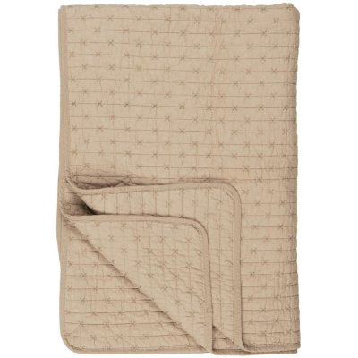 Prošívaná deka/přehoz Ib Laursen sv.hnědá 180x130 cm – Zboží Dáma