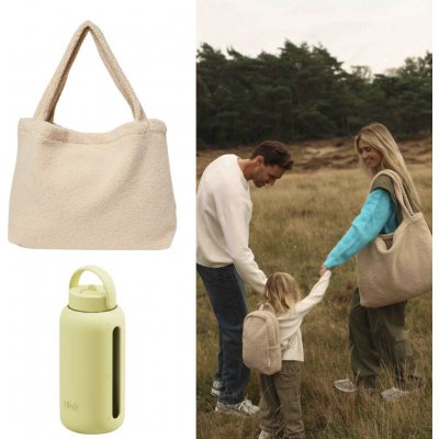 Studio Noos set Taška Mom Bag Teddy Ecru + Bink Lahev Butter – Zboží Dáma