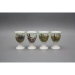 Bohemia Porcelán 1987 Kalíšek na vejce Rokoko Pernatá zvěř ZL – Zboží Dáma