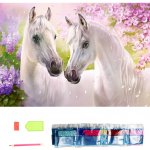 SMT Creatoys Diamantový obrázek 30 x 40 cm Zamilovaní koně 1004947 – Hledejceny.cz