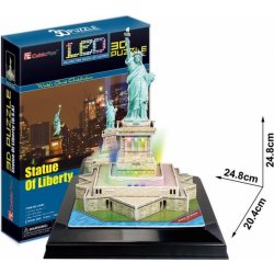 3D puzzle CubicFun 3D puzzle svítící Socha Svobody 37 ks