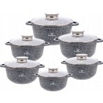KlonBerg Sada titanových hrnců KB 3921 MRAMOR INDUKCE 12 ks – Zboží Dáma