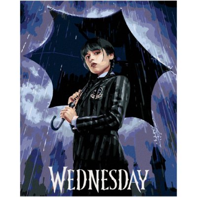 zuty Diamantové malování (bez rámu) - Wednesday Addams na plakátu – Zboží Mobilmania