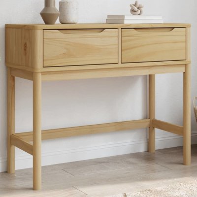 vidaXL Konzolový stolek FLORO voskově hnědý 89,5x36,5x73 cm borovice 11461.374020 – Zboží Dáma