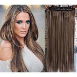 Clip in rychlopás 43cm rovný tmavý melír – Sleviste.cz