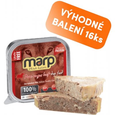 Marp Holistic Adult Dog Pure Angus Beef 16 x 100 g – Zboží Mobilmania