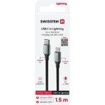 Swissten 71529203 USB-C / Lightning, 1,5m, černý – Zboží Živě