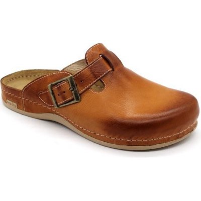 Leon 707 pánské kožené nazouváky hnědé – Sleviste.cz