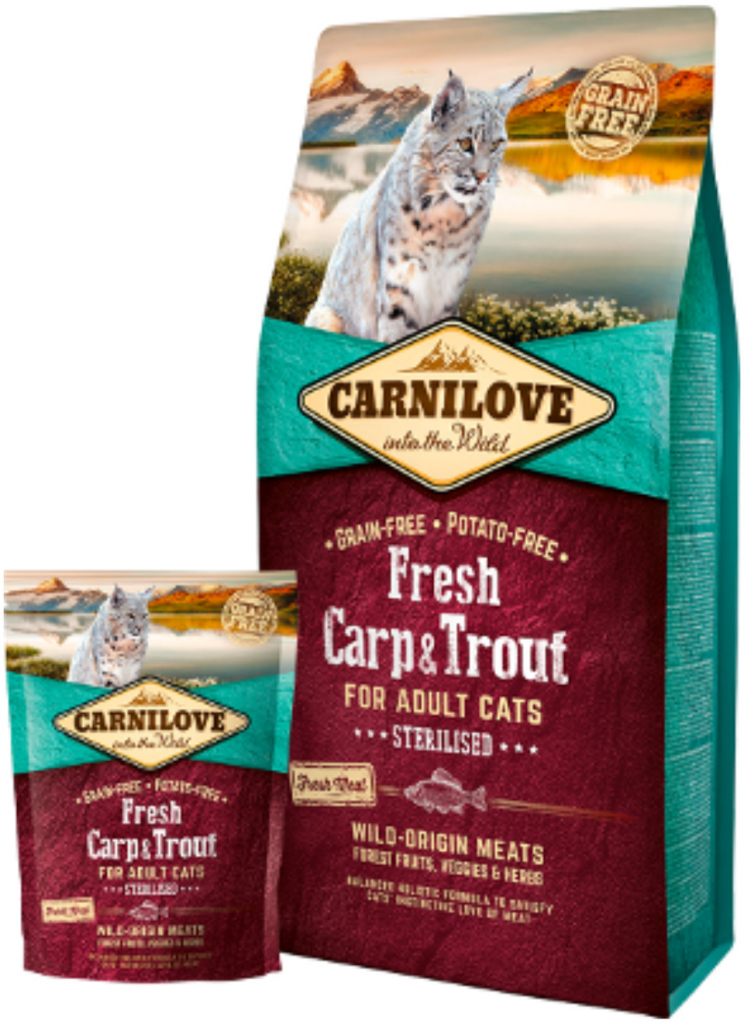 Carnilove Granule pro kočky s kaprem a pstruhem 0,4 kg