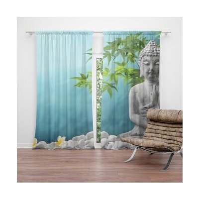 Sablio Závěs Buddha: 2ks 140x250cm – Hledejceny.cz