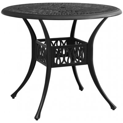 OMAXI 205891 Zahradní stůl černý 90 x 90 x 74 cm litý hliník – Hledejceny.cz