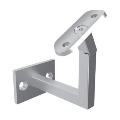 Hahn Steel Podpora zábradlí O42,4mm pro montáž na stěnu - brus – Hledejceny.cz